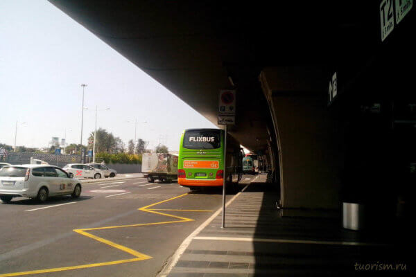 Flixbus, автобус, аэропорт, Рим, транспорт, Фьюмичино